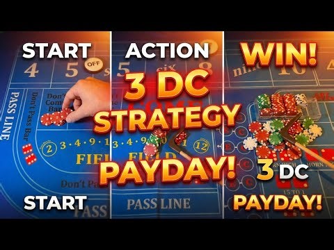Best Craps Strategy With $500 Bankroll | 3 DC #crapsstrategy