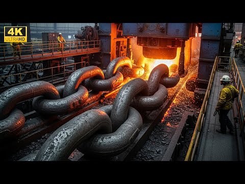 How $100,000 Industrial Chains are Forged: Inside the High-Heat Factory