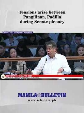 Tensions arise between Pangilinan, Padilla during Senate plenary