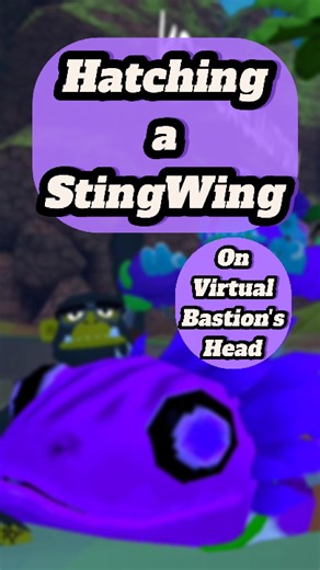 I hatched the NEW Stingwing dino in UG VR! On Virtual Bastions Head.