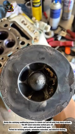DIY Sandblasting Rust Removal Process | Satisfying Metal Cleaning Restoration