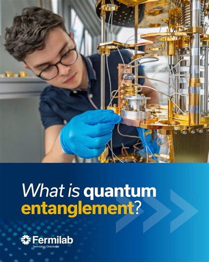 Quantum entanglement isn’t two particles breaking the laws of physics to share information across long distances—it’s a single, connected system. Measuring one particle reveals part of that system’s overall state, offering insight into the whole. #FermilabTech https://t.co/GdtUPUehOS