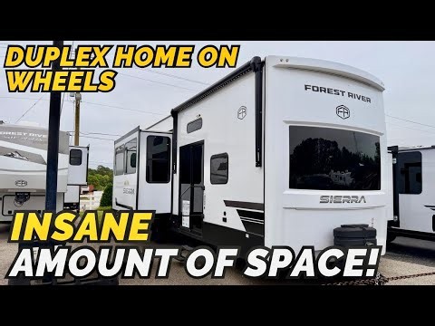 A duplex with an INSANE amount of space! 2026 Forest River Sierra 41Duplex — Destination Trailer RV