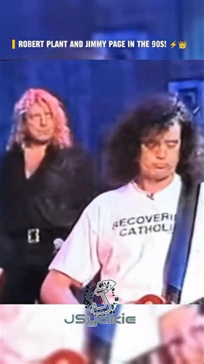 Robert Plant & Jimmy Page: The 90s Reunion Magic. ⚡✨ #robertplant #ledzeppelin #shorts #jsyakie