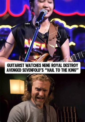 PRO Guitarist REACTS to Nene Royal CRUSHING “Hail to the King”! #fyp #neneroyal #music #song #reaction