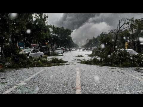Severe convective storm hits Southern China bringing strong winds, hail, and flooding