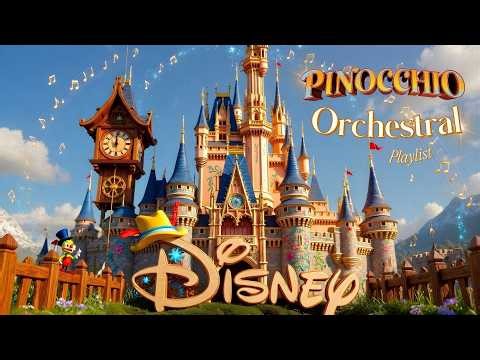🪵 Disney Pinocchio Orchestral 🕰️ Nostalgic BGM for Study & Deep Focus 🌟 Musical Clock Tower Ambience