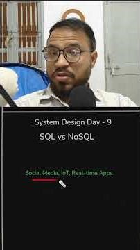SQL vs NoSQL - System Design Day-9 #shorts #systemdesign