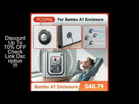 YOOPAI 3D Printer Enclosure For Bambu A1 3D Printer fireproof 3D printer House Cover with LED light