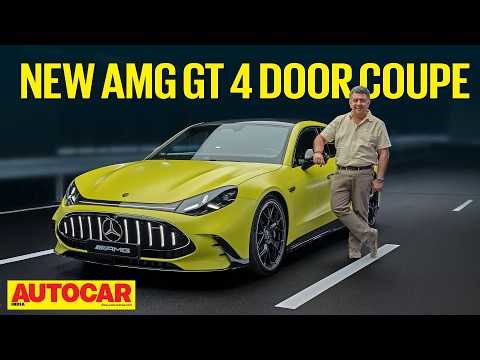 New Mercedes-AMG GT 4-Door Coupe - The EV that thinks its a V8! | First look | Autocar India
