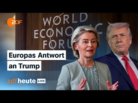 Streit um Zölle und Grönland: Rede von Ursula von der Leyen in Davos | Analyse bei ZDFheute live