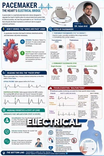 ⚡ The "Electrical Bridge": A Clinical Guide to Pacemakers #qualitycapsule #cphq