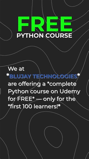 Learn Python for FREE on Udemy 💡 Beginner to Pro in One Course!