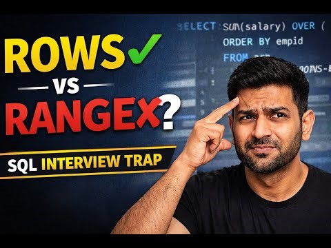 Most Confusing SQL Window Function Explained (ROWS vs RANGE)
