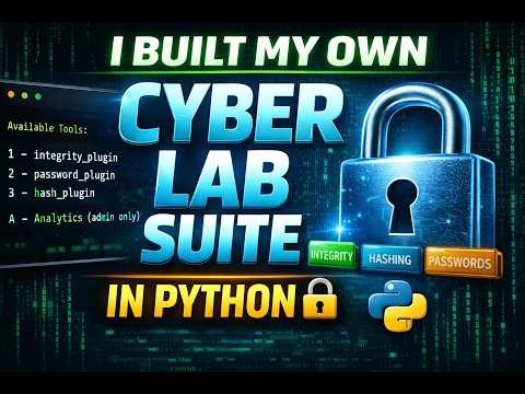 How I Built a Cybersecurity Lab Suite in Python (Step-by-Step)