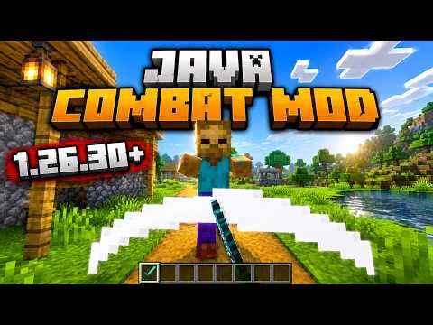Java Combat in Minecraft Bedrock?! 1.26.30+ Combat Mod Review