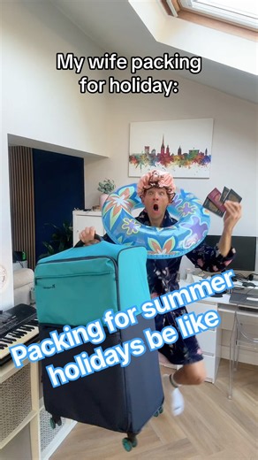 The contrast is unreal! 👀 #summer #holidays #family # #funny #comedy