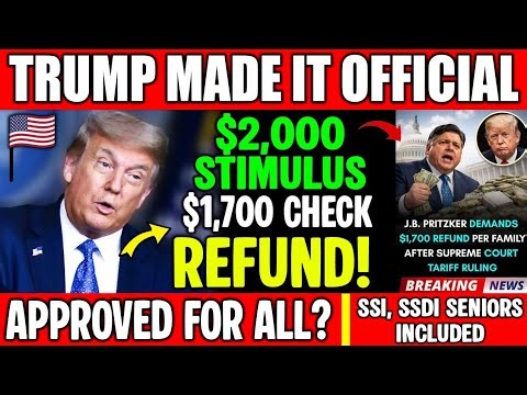 BREAKING: $2,000 Stimulus Check & $1,700 Refund Payment UPDATE – Which Payment Is arriving?