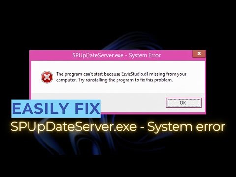 Fix SPUpDateServer.exe System Error on Windows 11/10 | Easy & Safe Fix