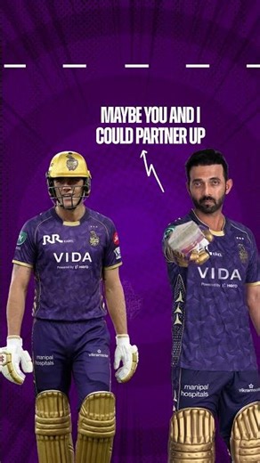 New jodi at home? 💜 AmiKKR | Finn Allen | Ajinkya Rahane