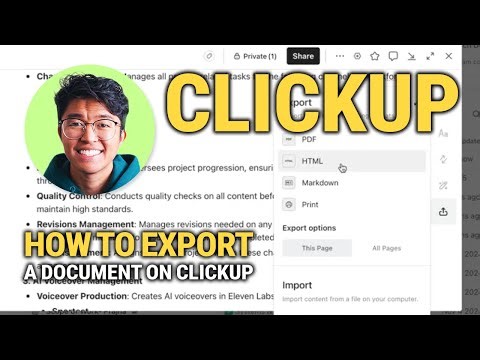 How To Export A Document On ClickUp: Easy Guide!