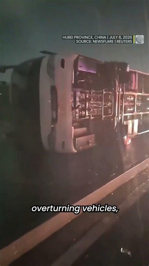 Rare EF2 tornado rips off doors and flips vehicles | #shorts