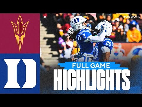 Arizona State Sun Devils vs Duke Blue Devils | Full Game Highlights | 2025 Tony the Tiger Sun Bowl