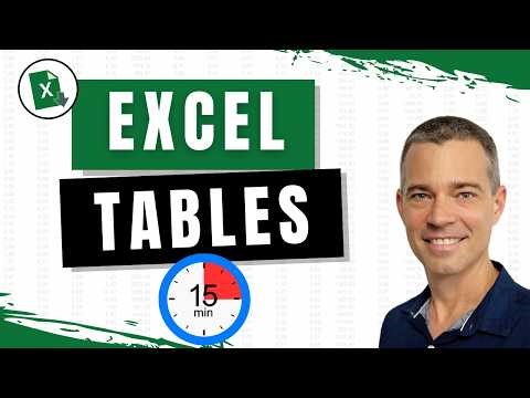 Master Excel Tables in 15 Minutes (Step-by-Step Guide for Beginners)