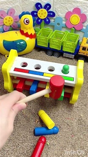 Colorful Toy Hammer Game | Fun Learning for Kids #colors #KidsToys #ColorMatching #ToyShorts #Shorts