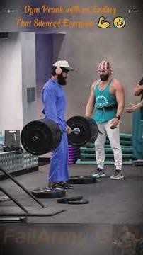 Gym Prank with an Ending That Silenced Everyone 💪🤣 104 #anatoly #prank #funny #gym #gymprank