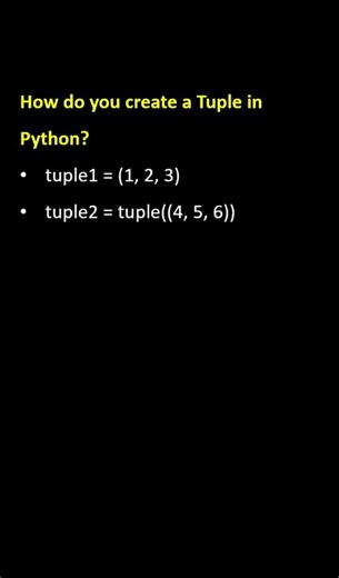 How to Create a Tuple in Python | 2 Easy Ways #pythonanddjangofullstackwebdeveloper