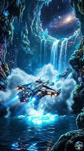 Mysterious Alien Rises as Spacecraft Lands 😳👽 🚀 #AlienWorld #SciFi #SpaceMystery