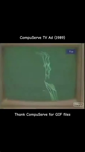 CompuServe TV Ad (1989) — Thank CompuServe for GIF files