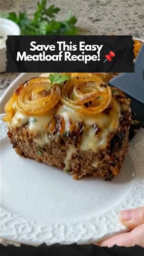 French Onion Meatloaf with Gruyère