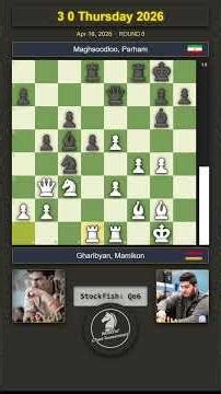 Gharibyan, Mamikon vs Maghsoodloo, Parham | QGD | 3 0 Thursday 2026 R8