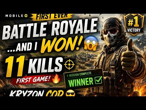 👉 “FIRST EVER BATTLE ROYALE… 11 KILL WIN 😳🔥 | KRYZON COD” CALL OF DUTY INDIA 