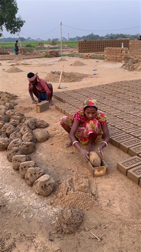 👷 From Mud to Strong Bricks | Traditional Village Brick Making Process#brickmaking