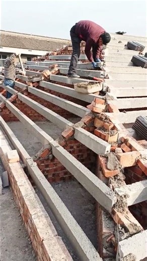 Construction process of cement strips for gable roofs
