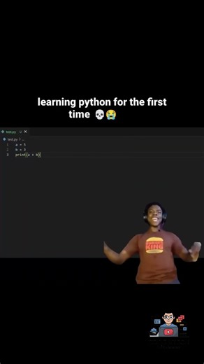 Learning Python Be Like 😎➡️😭 | Programmer Life #shorts #shortsfeed #coding #programming #funnyshorts