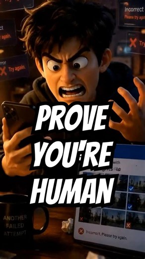 CAPTCHA: PROVE YOU ARE HUMAN 🤖 | Every Click Is a Test #CAPTCHA #AI #TechFacts #Viral