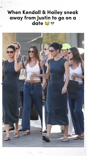 Kendall & Hailey moving like secret agents 💀👀#kendalljenner #haileybieber #justinbieber