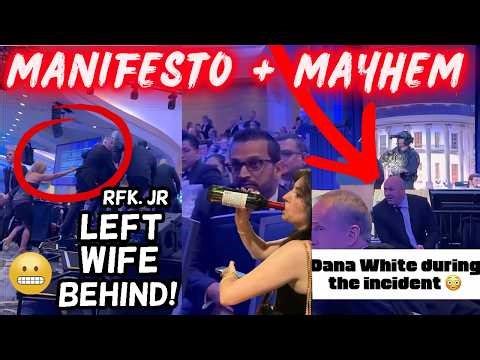 🔴 FULL MANIFESTO + CHAOS: Kash Patel Ducking, RFK Jr Leaves Wife, Woman Chugs Wine at WHCD