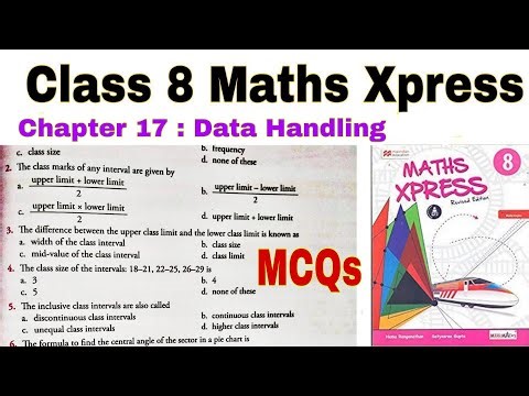 Class 8 Maths Xpress MCQs Chapter 17 | Data Handling | Co-ordinate Geometry | Histogram | Bar Graph
