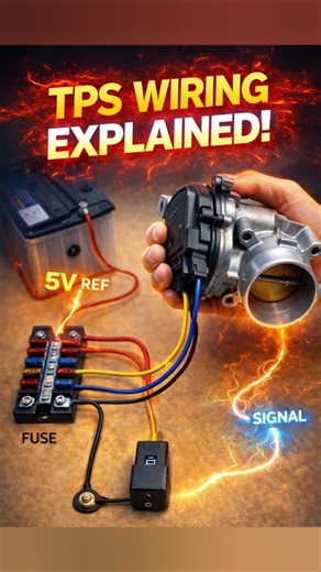 Throttle Position Sensor (TPS) Wiring Explained | ECU Signal Logic | Automotive & EV Basics