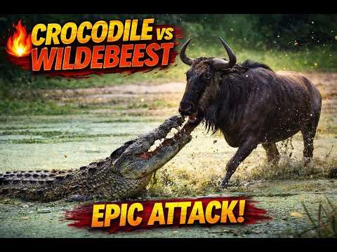 EPIC SURVIVAL: CROCODILE vs WILDEBEEST! 🔥