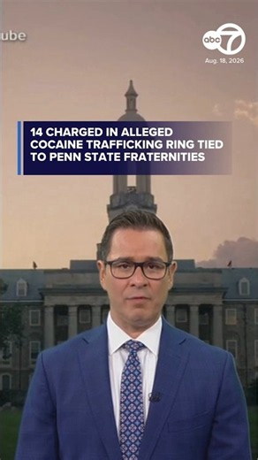 14 charged in alleged cocaine trafficking ring tied to Penn State University fraternities