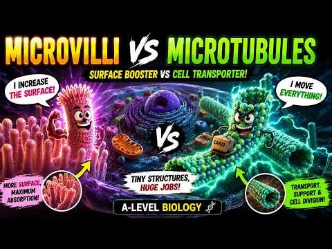 Microvilli & Microtubules Explained | A-Level Biology Complete Lecture | CAIE Exam Prep