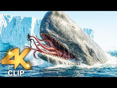 Whale Vs Squid Fight Scene | WHALEFALL (2026) Movie CLIP 4K