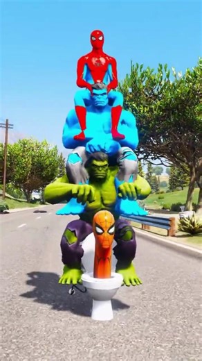 Venom Almost Won… Spider-Man Saves Hulk Brothers! 🕷️⚡ #shorts