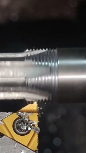 Industrial Threading Machine Operation #FactoryTech #MetalWork #MachineProcess